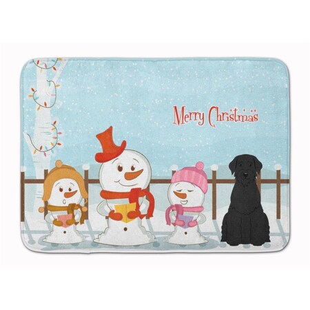 Carolines Treasures Merry Christmas Giant Schnauzer Machine Washable Memory Foam Mat BB2397RUG